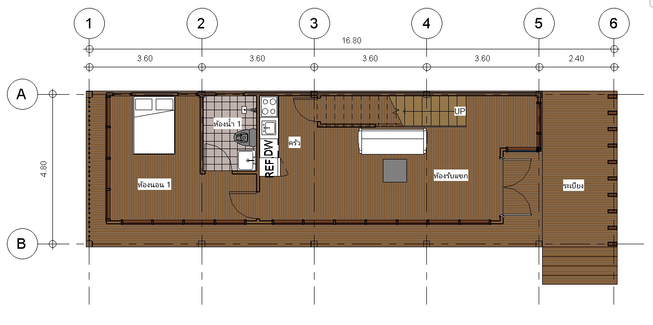 Modulux Modern Style บ้านสำเร็จรูปสไตล์โมเดิร์น บ้านน็อกดาวน์สไตล์โมเดิร์น บ้านโมดูลาร์สไตล์โมเดิร์น L3-M01