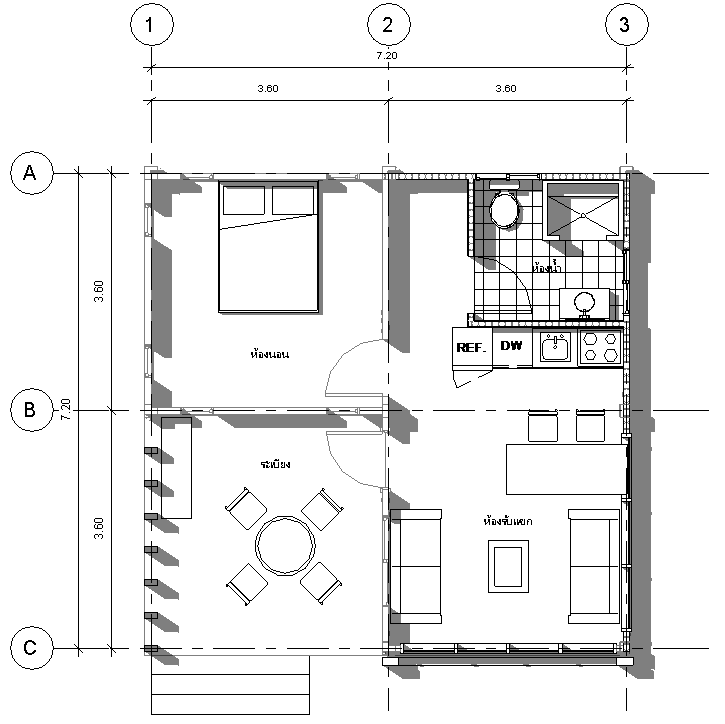 Modulux Nordic Style บ้านสำเร็จรูปสไตล์นอร์ดิค บ้านน็อกดาวน์สไตล์นอร์ดิค บ้านโมดูลาร์สไตล์นอร์ดิค S1-V1