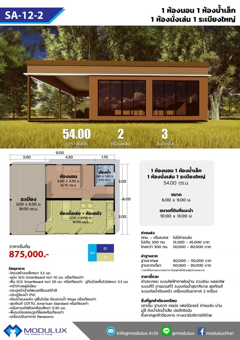 บ้านโมดูลักซ์ SA-12-2